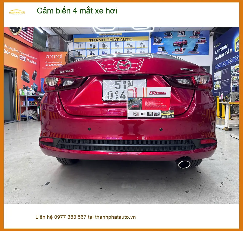 Anh Lâm lắp cảm biến 4 mắt xe hơi Ford Everest tại Bình Chánh để lùi xe an toàn ảnh thực tế 4