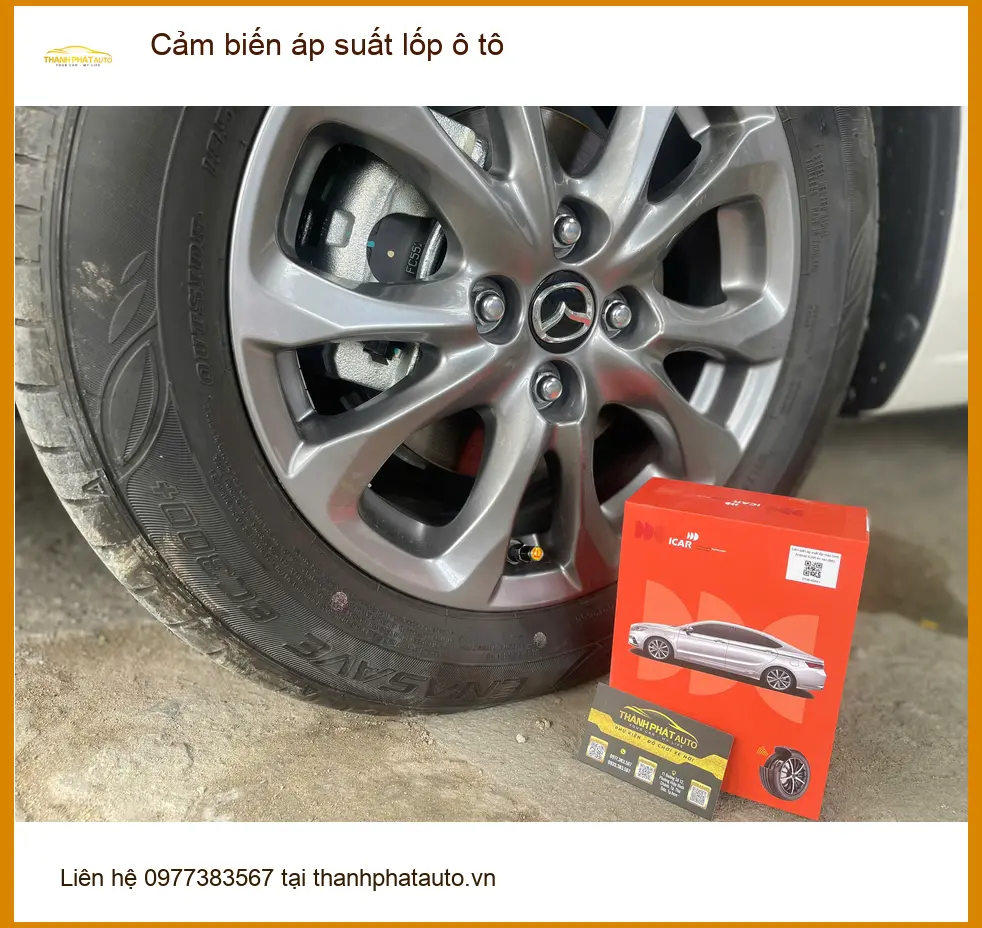 Chị Minh lắp cảm biến áp suất lốp ô tô Hyundai Accent tại Quận 2 an toàn ảnh thực tế 3