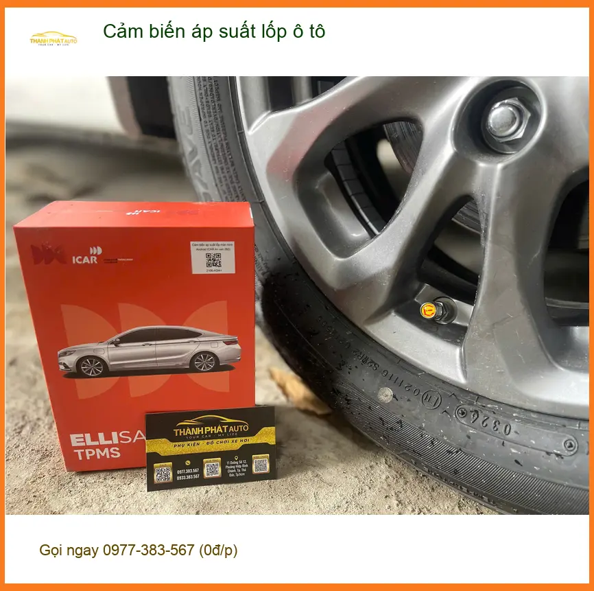Chị Minh lắp cảm biến áp suất lốp ô tô Hyundai Accent tại Quận 2 an toàn ảnh thực tế 4