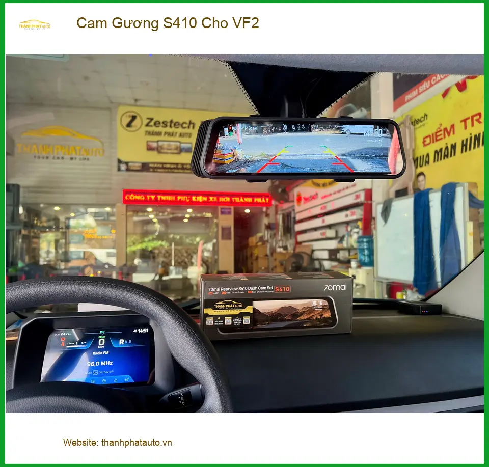 Anh Quang lắp Cam Gương S410 VF2 ở Thủ Đức tránh va quẹt hẻm ảnh thực tế 2