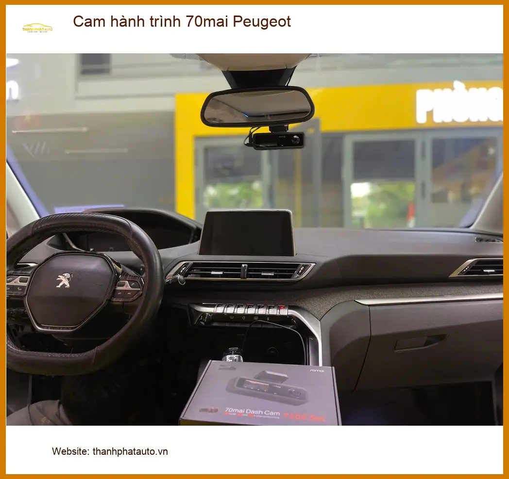 Anh Tuấn Kiệt lắp cam hành trình 70mai cho Peugeot tại Quận Bình Tân