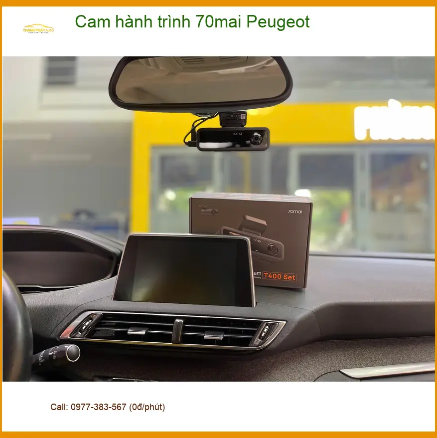 Anh Tuấn Kiệt lắp cam hành trình 70mai cho Peugeot tại Quận Bình Tân ảnh thực tế 2