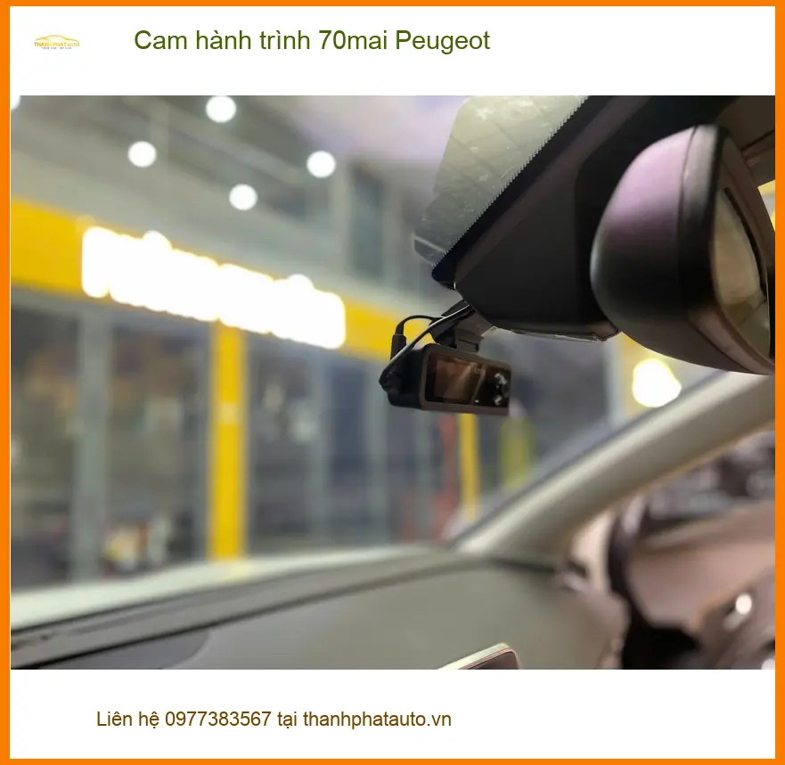 Chú Bình Minh lắp cam hành trình 70mai cho Peugeot 5008 tại Quận 3 để ghi lại hành trình an toàn hơn ảnh thực tế 2