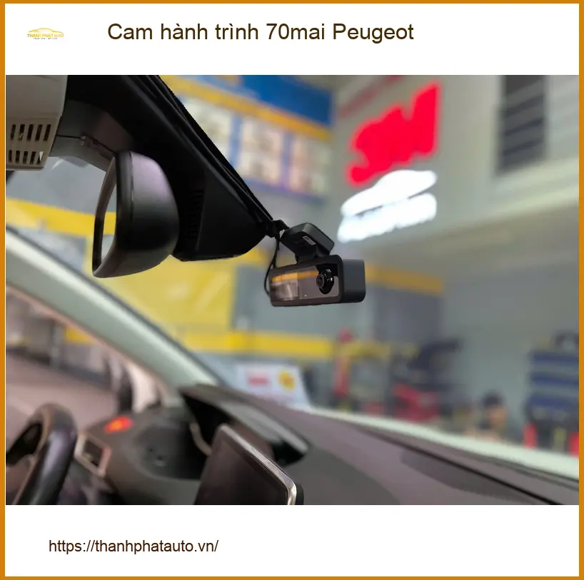 Chú Bình Minh lắp cam hành trình 70mai cho Peugeot 5008 tại Quận 3 để ghi lại hành trình an toàn hơn ảnh thực tế 5