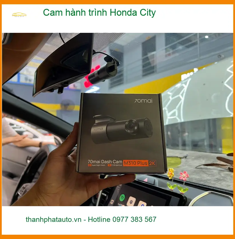 Bác Phong lắp cam hành trình Honda City Quận 3 để an tâm hơn khi đi lại trong thành phố ảnh thực tế 2