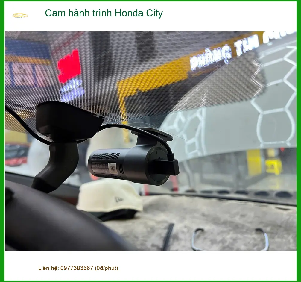 Bác Phong lắp cam hành trình Honda City Quận 3 để an tâm hơn khi đi lại trong thành phố ảnh thực tế 4