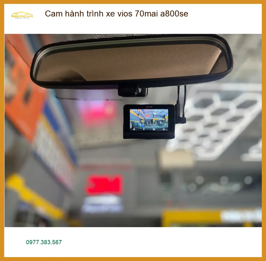 Anh Khải lắp cam hành trình 70mai a800se cho Vios tại Quận 1 đi lại an tâm