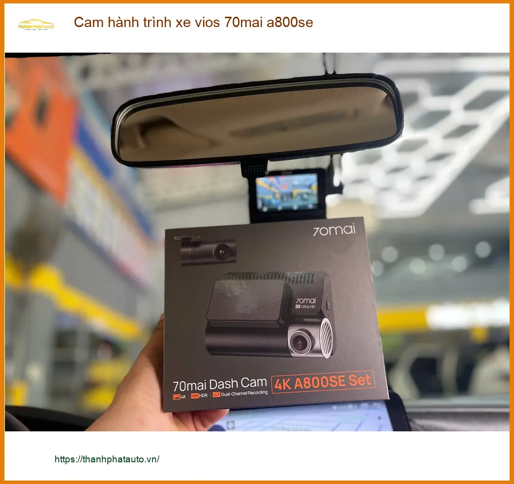 Anh Khải lắp cam hành trình 70mai a800se cho Vios tại Quận 1 đi lại an tâm ảnh thực tế 2