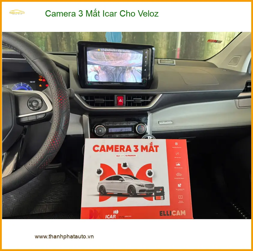 Anh Việt lắp Camera 3 Mắt Icar cho Veloz tại Quận Thủ Đức