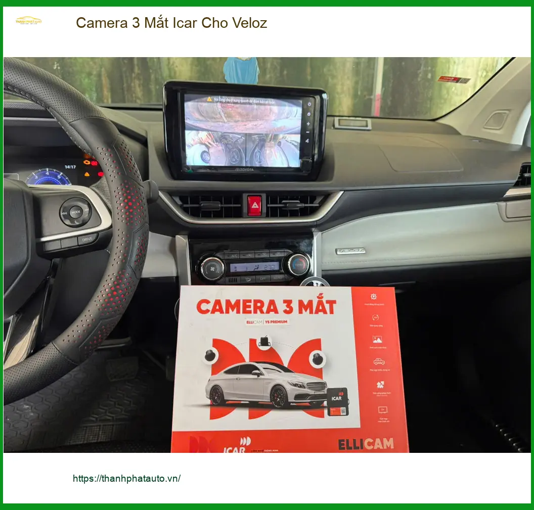 Anh Việt lắp Camera 3 Mắt Icar cho Veloz tại Quận Thủ Đức ảnh thực tế 4