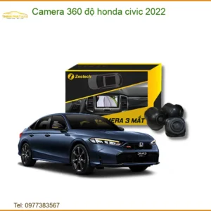Camera 360 độ Honda Civic 2022 - Địa Chỉ Lắp Đặt Camera 360 Uy Tín TPHCM