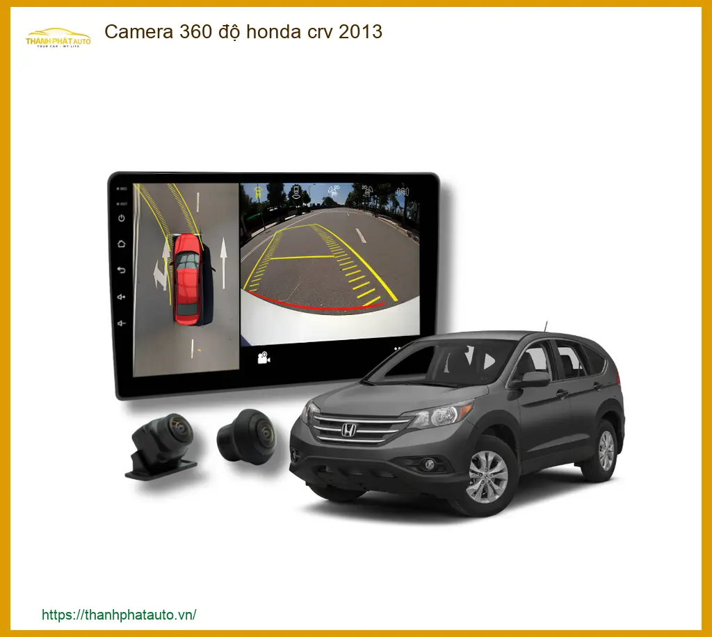 Camera 360 độ Honda CRV 2013 - Trung Tâm Lắp Đặt Camera 360 Uy Tín TPHCM