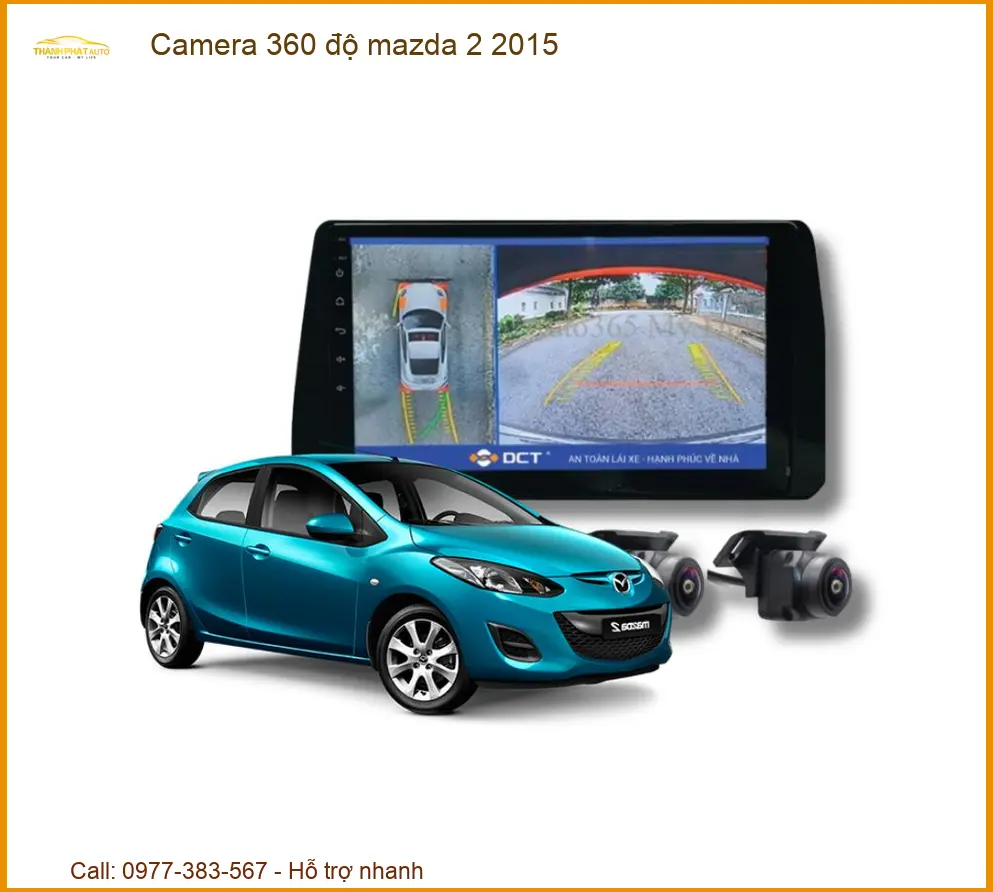 Camera 360 độ Mazda 2 2015 - Trung Tâm Gắn Chính Hãng Giá Tốt TPHCM