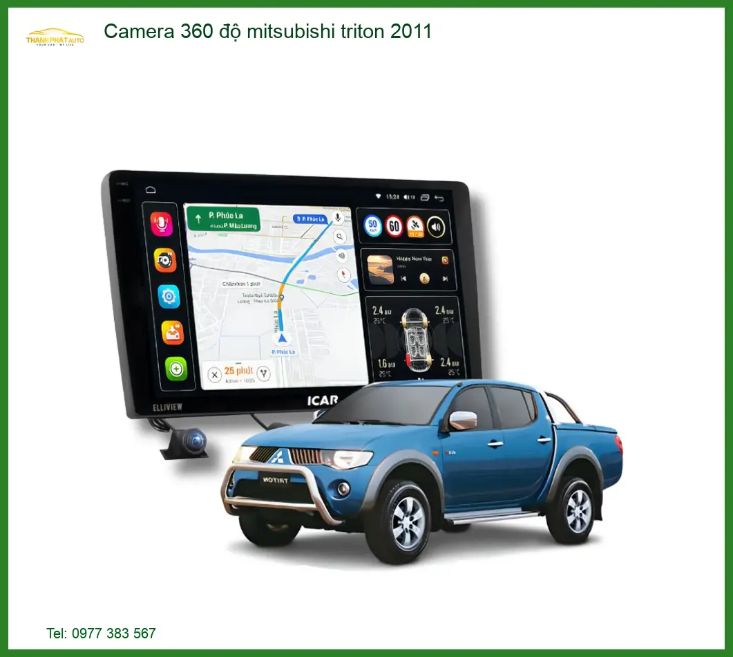 Camera 360 độ Mitsubishi Triton 2011 - Trung Tâm Lắp Đặt Uy Tín TPHCM