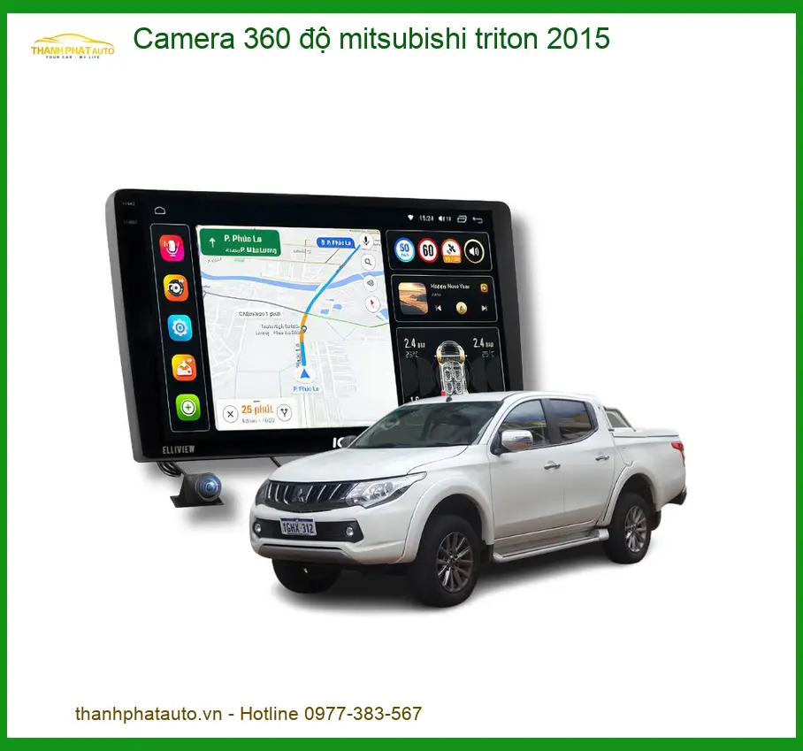 Camera 360 độ Mitsubishi Triton 2015 - Địa Chỉ Lắp Đặt Uy Tín TPHCM