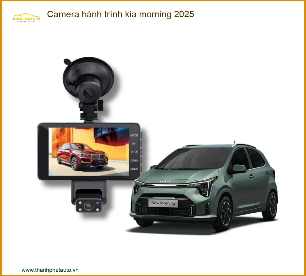 Camera hành trình Kia Morning 2025 - Địa Chỉ Lắp Đặt Uy Tín, Chính Hãng TPHCM