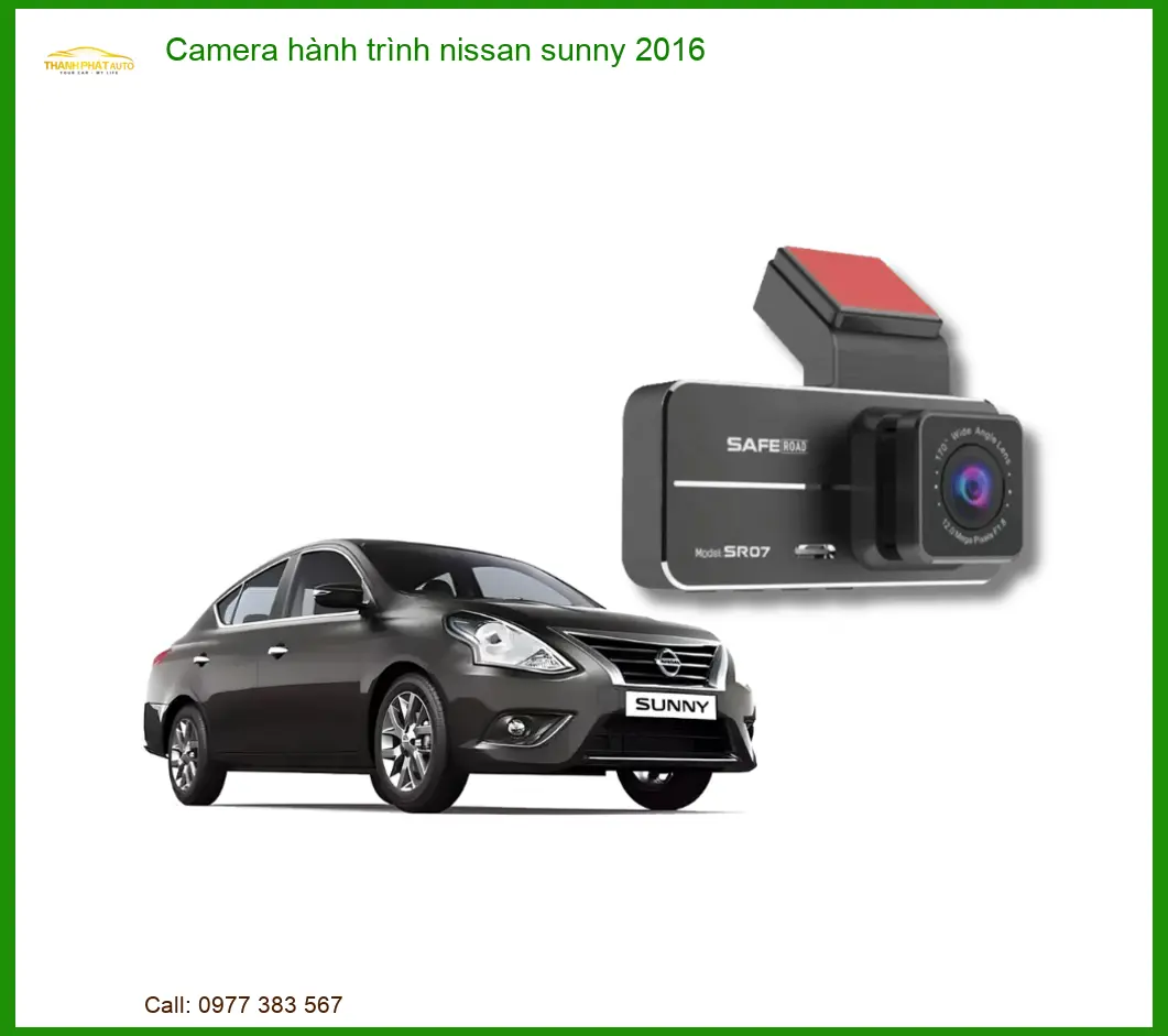 Camera hành trình Nissan Sunny 2016 - Trung Tâm Lắp Đặt Chính Hãng TPHCM