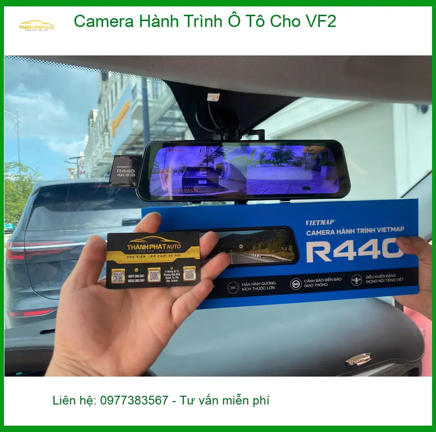 Anh Tấn lắp Camera Hành Trình Ô Tô Cho VinFast VF2 Quận 9 để ghi lại hành trình an toàn