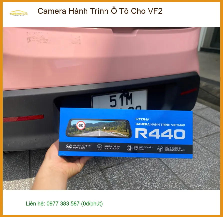 Anh Tấn lắp Camera Hành Trình Ô Tô Cho VinFast VF2 Quận 9 để ghi lại hành trình an toàn ảnh thực tế 4
