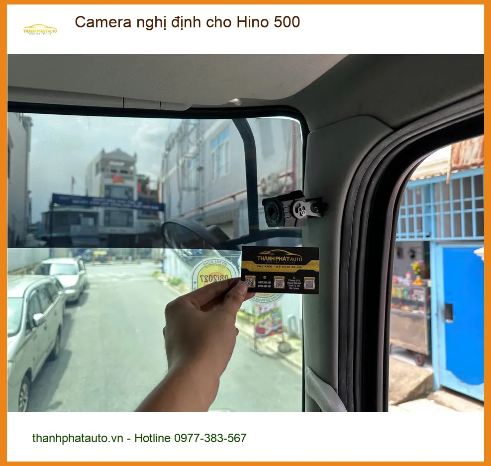 Bác Vĩnh lắp Camera nghị định cho Hino 500 tại Quận 12 kịp đăng kiểm ảnh thực tế 3