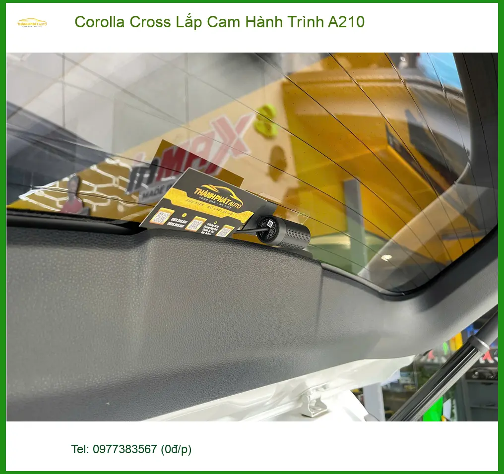 Anh Trường gắn camera hành trình A210 cho Corolla Cross tại Quận 9 để an tâm lái xe ảnh thực tế 3