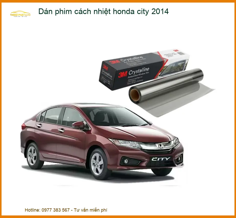 Dán Phim Cách Nhiệt Honda City 2014 - Địa Chỉ Lắp Đặt Uy Tín TPHCM