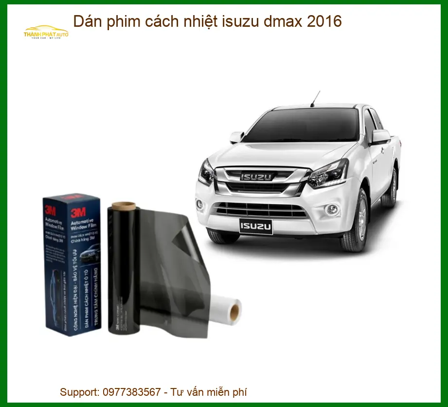 Dán Phim Cách Nhiệt Cao Cấp Isuzu Dmax 2016 - Địa Chỉ Lắp Đặt Uy Tín, Chuyên Nghiệp Tại TPHCM
