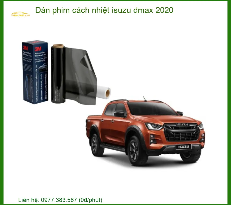 Dán Phim Cách Nhiệt Isuzu Dmax 2020 - Địa Chỉ Lắp Đặt Uy Tín TPHCM