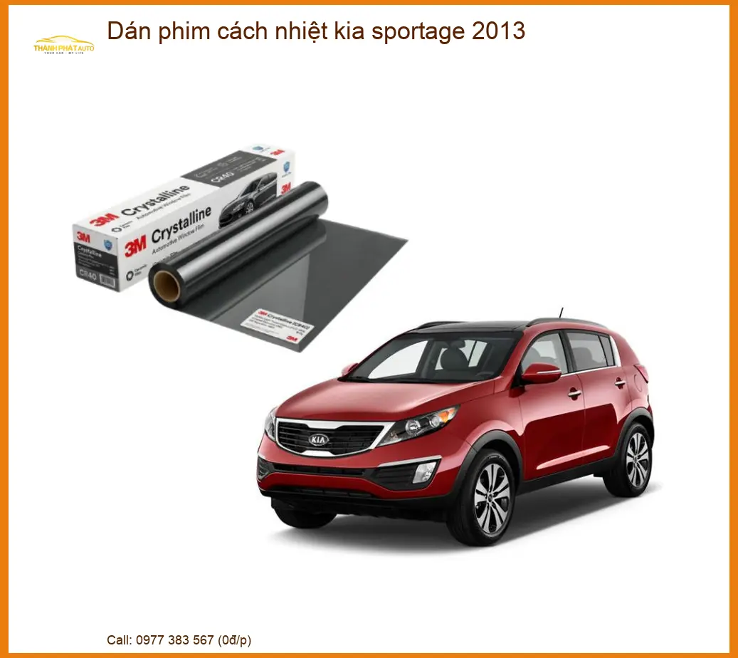 Dán Phim Cách Nhiệt Kia Sportage 2013 - Trung Tâm Thi Công Chính Hãng Giá Tốt TPHCM