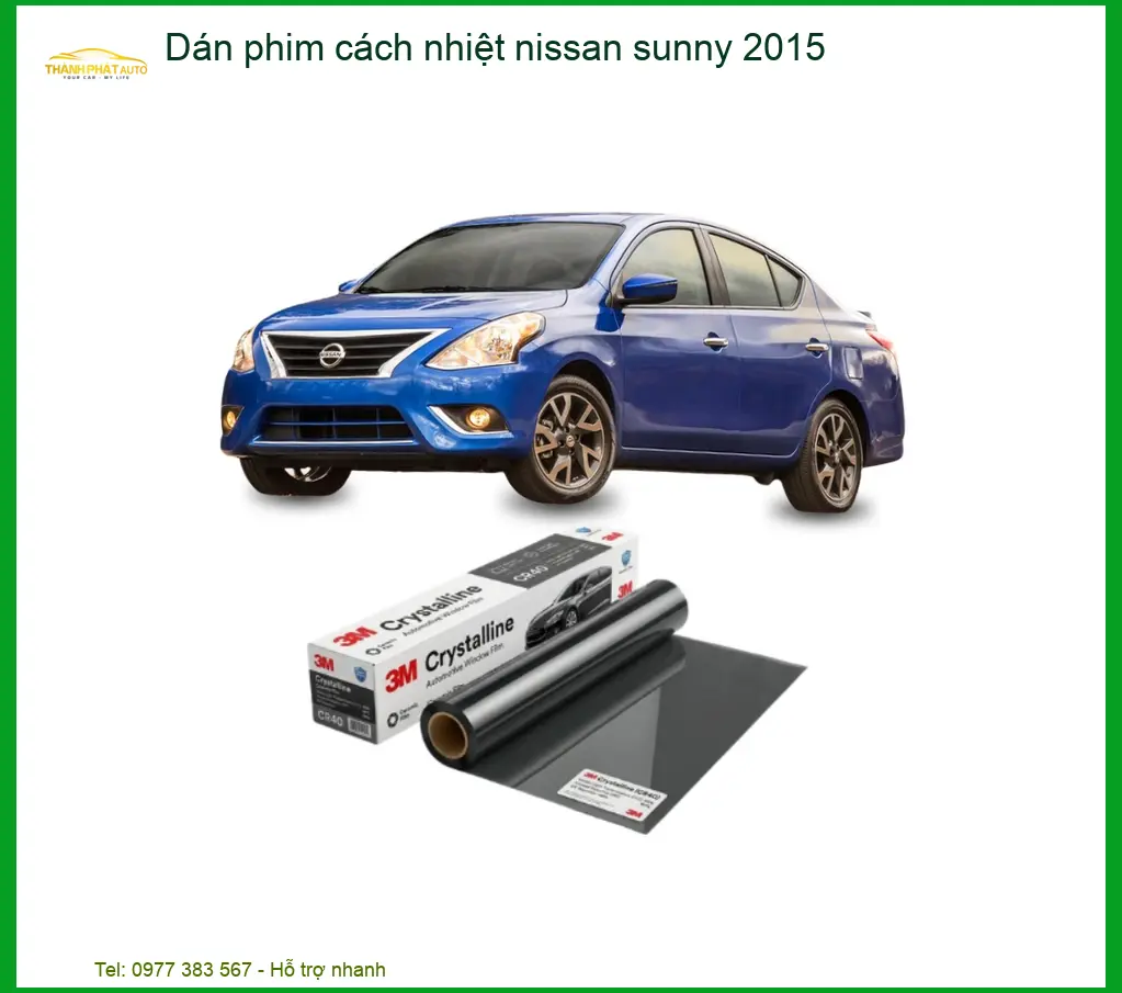 Dán Phim Cách Nhiệt Nissan Sunny 2015 - Trung Tâm Lắp Đặt Uy Tín TPHCM