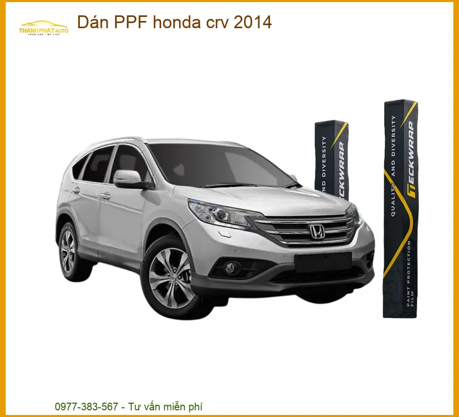 Dán PPF Honda CRV 2014 - Địa Chỉ Gắn Bảo Vệ Sơn Cao Cấp Chính Hãng TPHCM