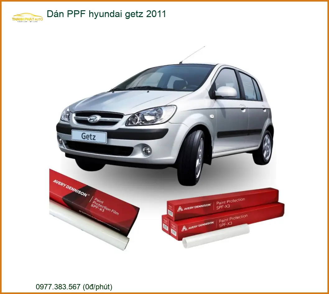 Dán Phim PPF Bảo Vệ Sơn Hyundai Getz 2011 - Địa Chỉ Lắp Đặt Uy Tín TPHCM