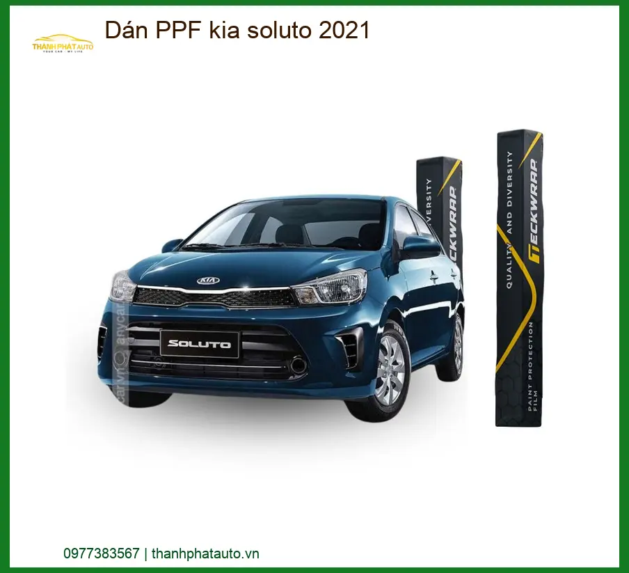 Dán PPF Bảo Vệ Sơn Kia Soluto 2021 - Đơn Vị Thi Công Cao Cấp TPHCM