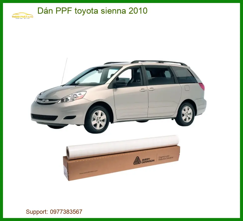 Dán PPF Toyota Sienna 2010 - Trung Tâm Thi Công Uy Tín TPHCM