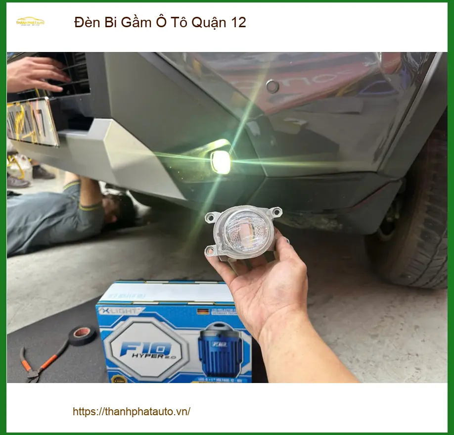 Anh Minh Đức lắp đèn bi gầm cho Honda CR-V ở Quận 12 vì đèn zin yếu ảnh thực tế 2