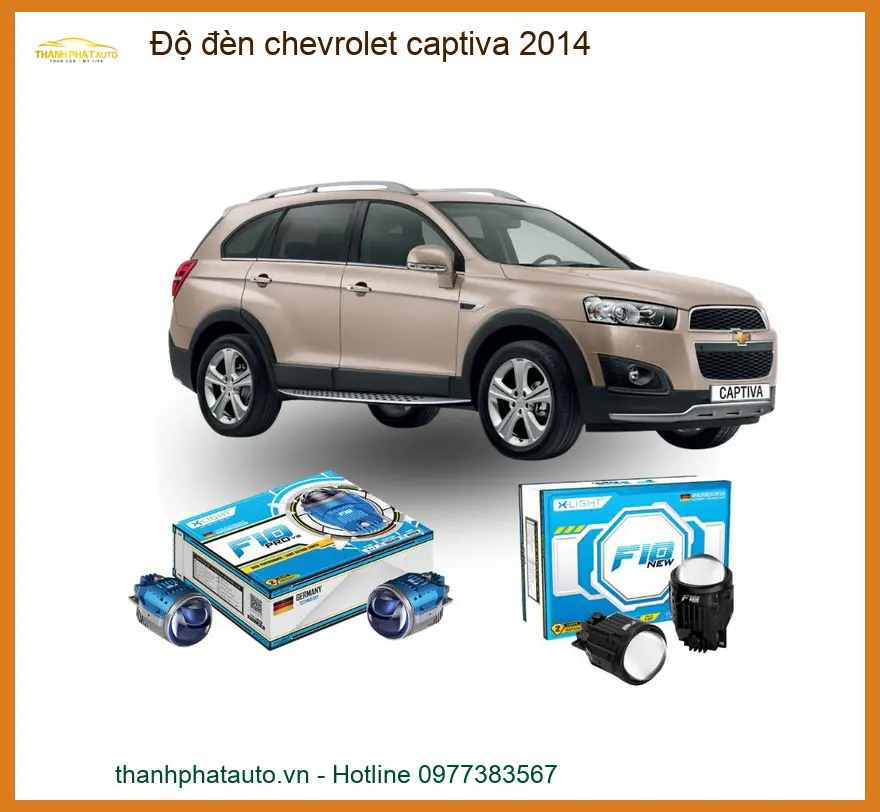 Đèn LED Bi Xenon Độ Chevrolet Captiva 2014 - Địa Chỉ Nâng Cấp Đèn Chính Hãng TPHCM