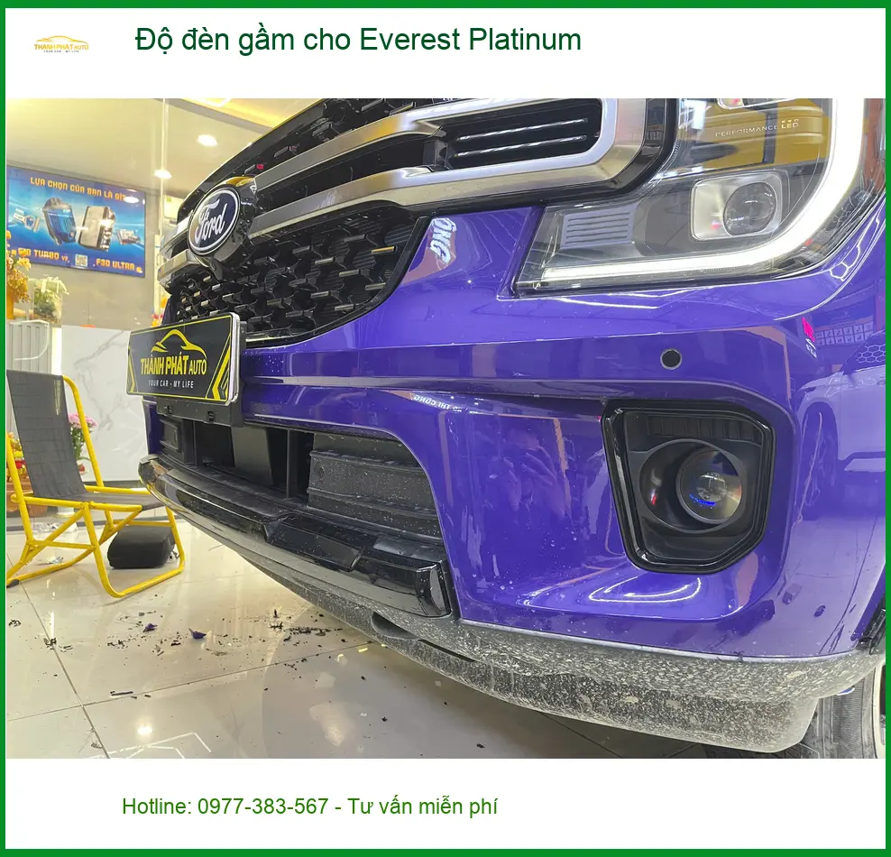 Anh Quang độ đèn gầm Ford Everest Platinum tại Quận 9 để cải thiện tầm nhìn ảnh thực tế 5