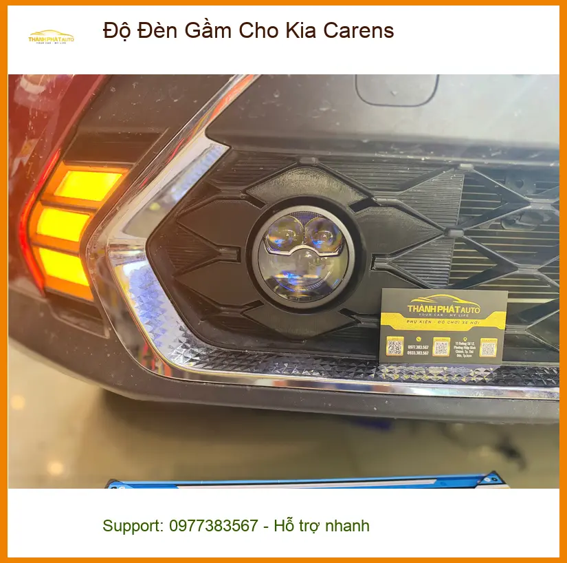 Anh Trung độ đèn gầm cho Kia Carens để cải thiện tầm nhìn khi lái xe ban đêm tại Quận 9 ảnh thực tế 3