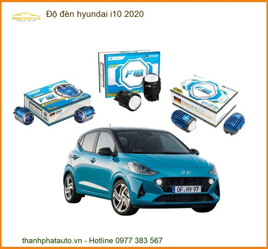 Độ đèn Hyundai i10 2020 - Trung Tâm Gắn Chính Hãng TPHCM