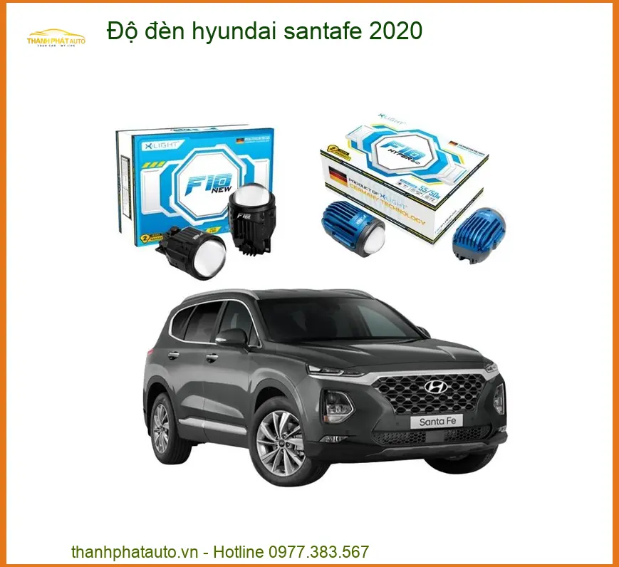 Độ Đèn Hyundai Santafe 2020 - Trung Tâm Nâng Cấp Chính Hãng TPHCM