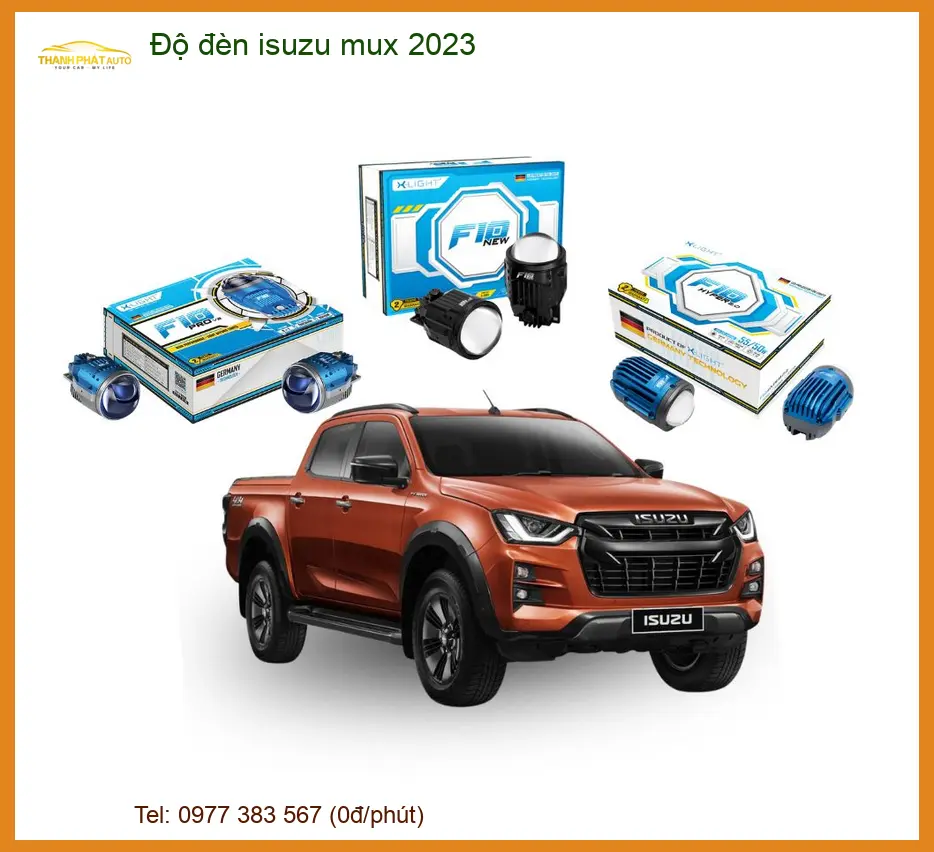 Độ Đèn Bi LED Laser Isuzu Mu-X 2023 - Địa Chỉ Lắp Đặt Uy Tín TPHCM