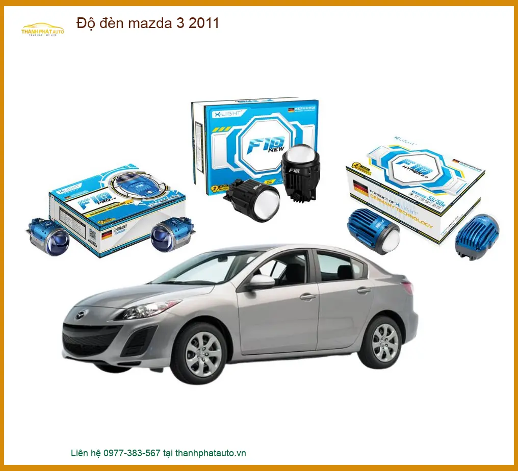 Độ đèn Mazda 3 2011 - Địa Chỉ Lắp Đặt Nâng Cấp Uy Tín Giá Tốt TPHCM