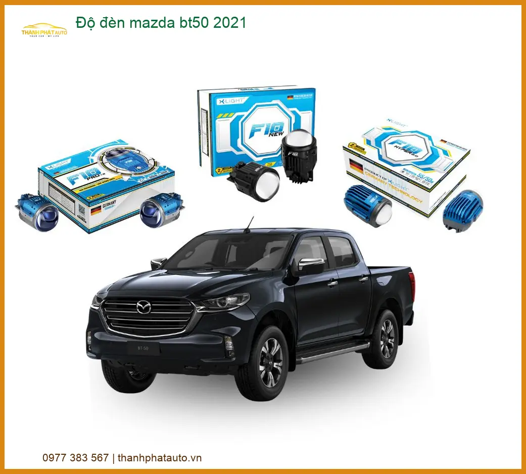 Độ Đèn Bi LED Laser Mazda BT50 2021 - Trung Tâm Độ Đèn Chuyên Nghiệp Uy Tín TPHCM