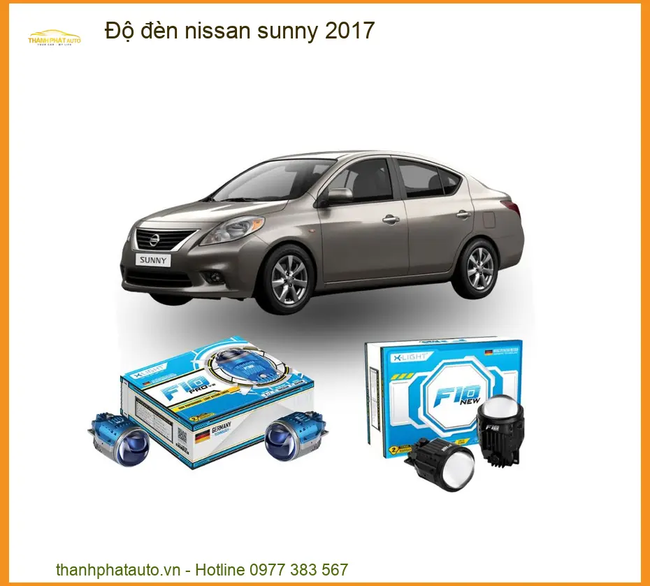 Độ Đèn Nissan Sunny 2017 - Trung Tâm Nâng Cấp Chính Hãng TPHCM