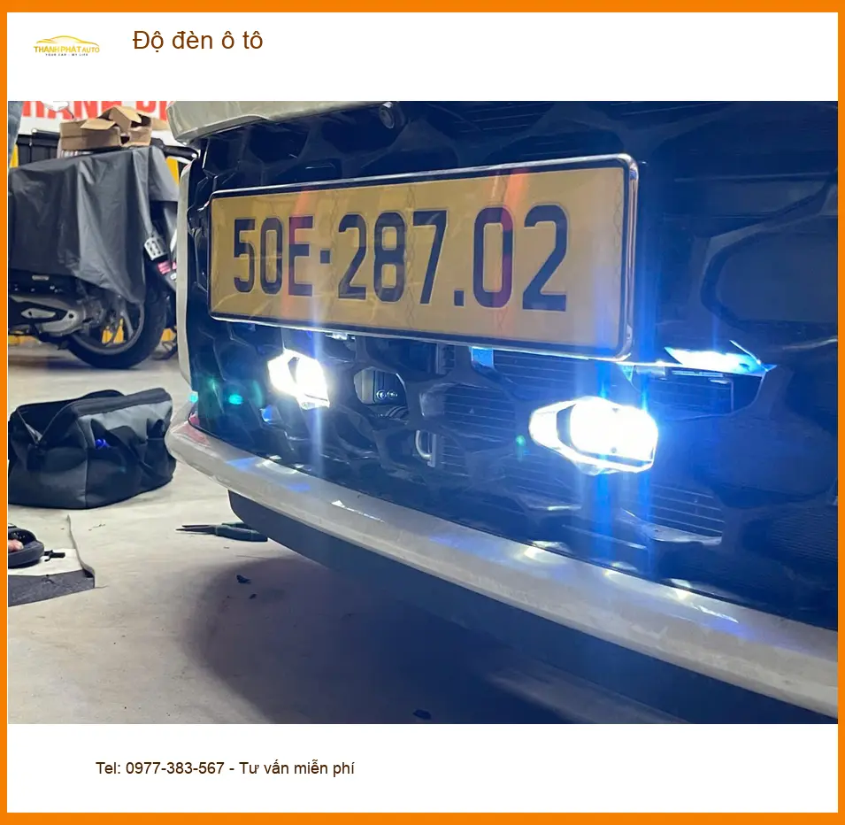 Anh Huy độ đèn ô tô Hyundai Creta tại Gò Vấp vì đèn zin yếu ảnh thực tế 2