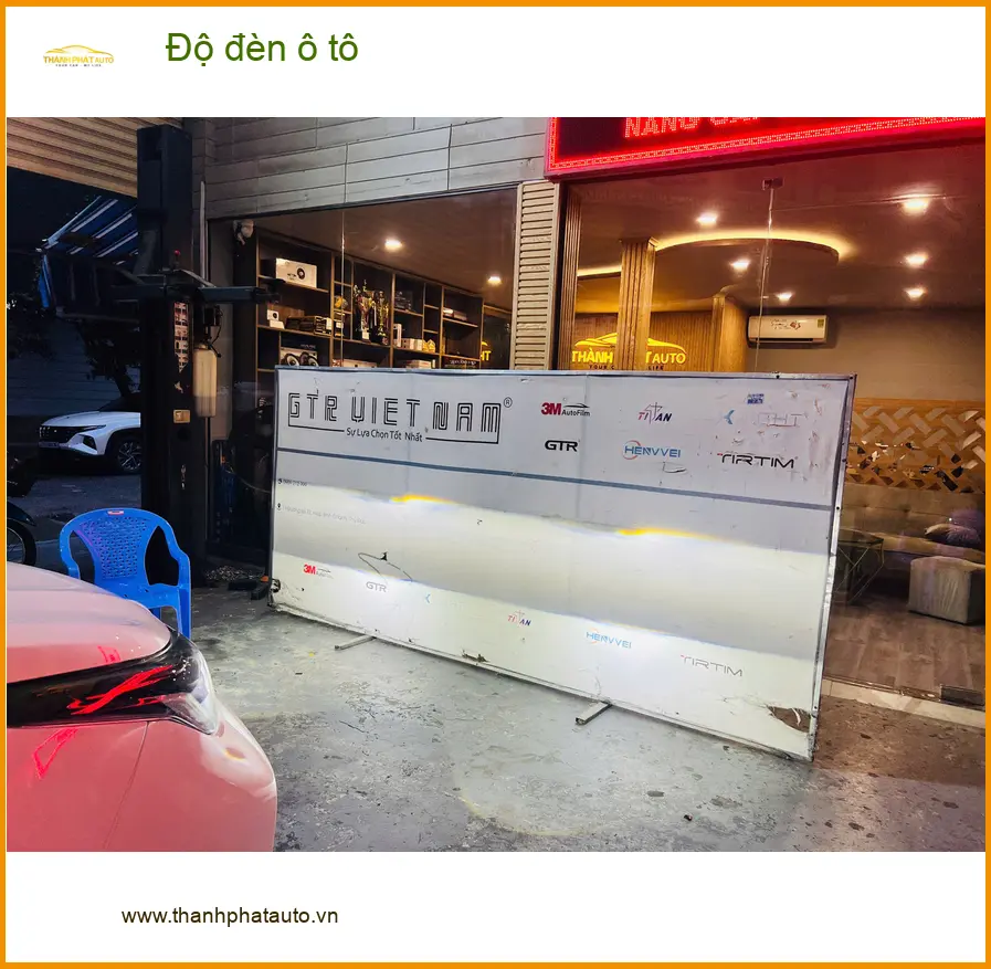 Anh Quang độ đèn ô tô Honda CRV tại Quận Tân Bình vì đèn zin quá yếu khi đi đêm ảnh thực tế 5