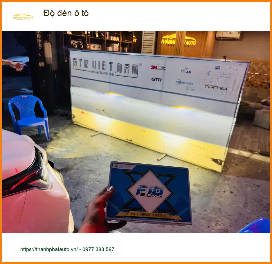 Anh Khang độ đèn ô tô Hyundai Accent Quận 4 để cải thiện tầm nhìn ảnh thực tế 3