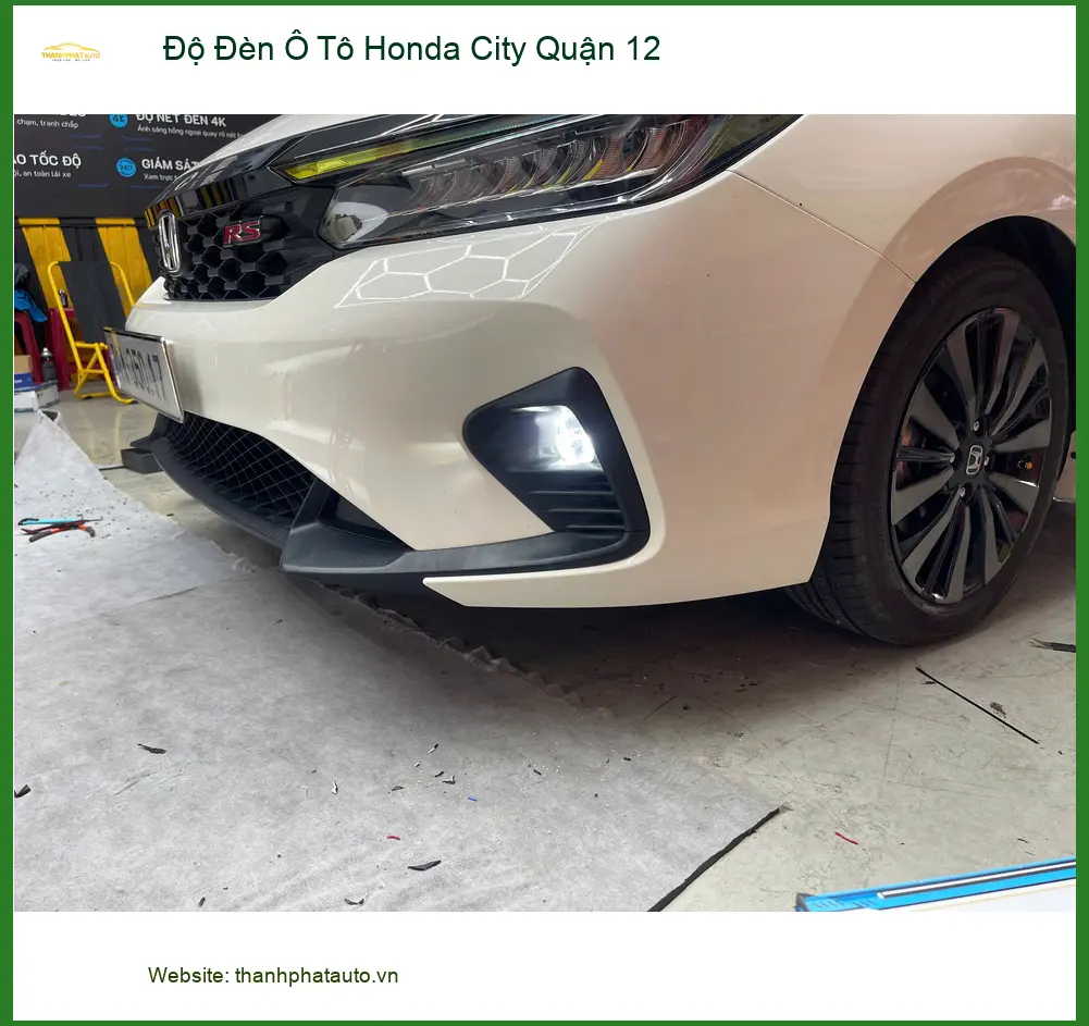 Anh Minh độ đèn ô tô Honda City tại Quận 12 để tăng sáng và hiện đại hơn