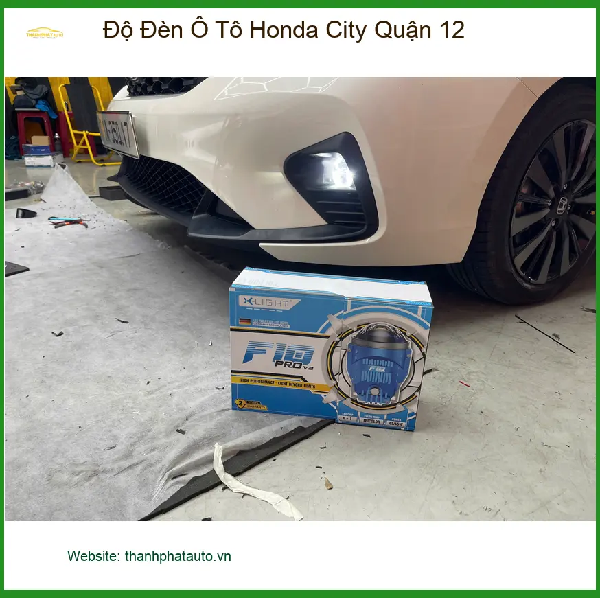 Anh Minh độ đèn ô tô Honda City tại Quận 12 để tăng sáng và hiện đại hơn ảnh thực tế 2