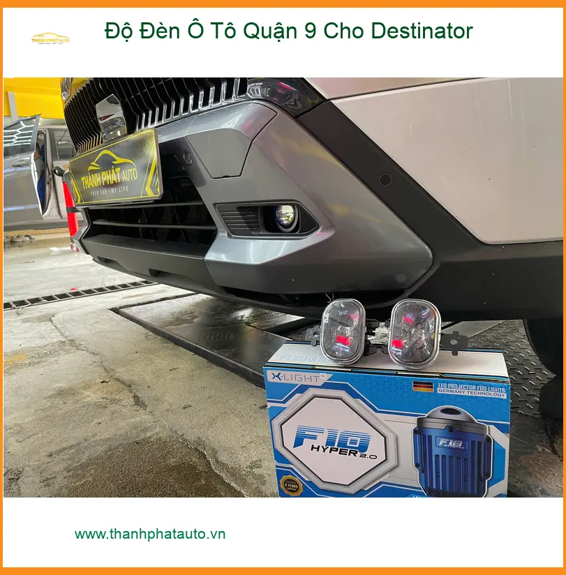 Anh Khải độ đèn ô tô cho VinFast Lux A2.0 tại Quận 9 để cải thiện tầm nhìn ban đêm